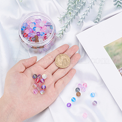 DIY Synthetic Moonstone Beads Stretch Bracelet Making Kits&nbsp;DIY-SC0012-83