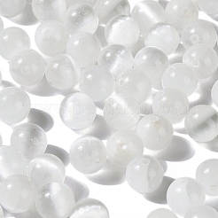 100Pcs 8mm Natural Selenite Beads&nbsp;DIY-LS0002-17