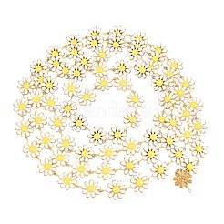 Ion Plating(IP) 304 Stainless Steel Sunflower Link Chains&nbsp;STAS-N092-03LG