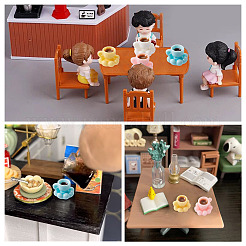 40Pcs 4 Colors Resin Miniature Ornaments&nbsp;DIY-TA0014-15
