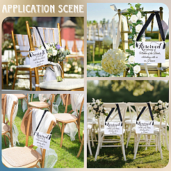 2Pcs Paper Wedding Memorial Sign&nbsp;AJEW-CN0006-23