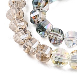 Rondelle Transparent Glass Beads Strands&nbsp;GLAA-T023-33B