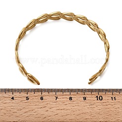 304 Stainless Steel Cuff Bracelets for Women&nbsp;BJEW-C136-01G