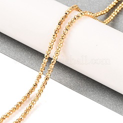 Electroplated Synthetic Non-magnetic Hematite Beads Strands&nbsp;G-H027-B01-01