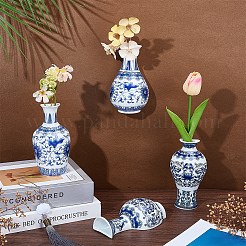 4Pcs 4 Styles Porcelain Artificial Flower Hanging Vase&nbsp;AJEW-OC0005-85B
