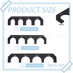 1 Set Acrylic Rulers Kits&nbsp;DIY-BC0014-41