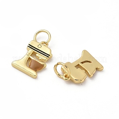 Brass Enamel Charms&nbsp;KK-C110-06G-02