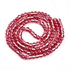 Baking Paint Transparent Glass Beads Strands&nbsp;DGLA-N011-6mm-06