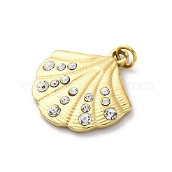 304 Stainless Steel Crystal Rhinestone Pendants&nbsp;STAS-E550-13G