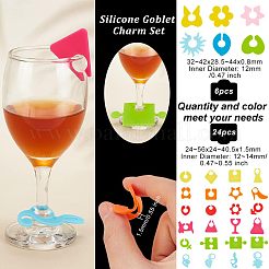 2 Sets 2 Style Silicone Goblet Charm Set&nbsp;DIY-OC0009-96
