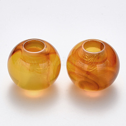 Acrylic Large Hole Beads&nbsp;OACR-R074-04C