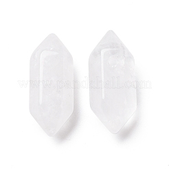 Natural Quartz Crystal Double Terminal Pointed Pendants&nbsp;G-C007-02A-14