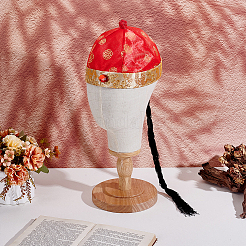 Polyester Chinese Traditional Fortune Hat&nbsp;AJEW-WH0410-577A-01