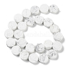Natural Howlite Beads Strands&nbsp;G-B065-B15