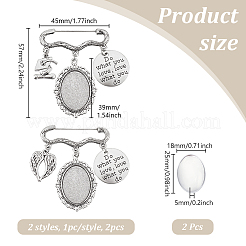 DIY Jewelry Kilt Pins Kits&nbsp;JEWB-GA00001
