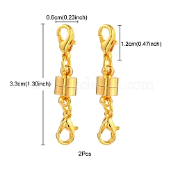 Brass Magnetic Clasps Converter&nbsp;KK-YW0001-60G