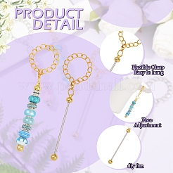 28Pcs 2 Colors Alloy & Iron Bar Beadable Pendant Decoration&nbsp;HJEW-YW00084