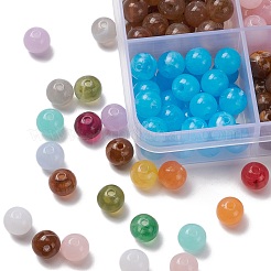 450Pcs 15 Colors Round Imitation Gemstone Acrylic Beads&nbsp;OACR-YW0001-19