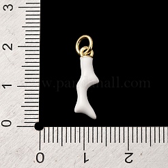 Brass with Enamel Pendants&nbsp;KK-CBA2F11-22G-05