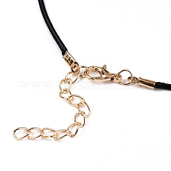 Waxed Cotton Cord Necklace Making&nbsp;MAK-YWC0001-01KC-01