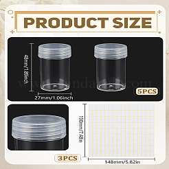 5Pcs Plastic Bead Tube Storage Containers&nbsp;CON-LP0001-26
