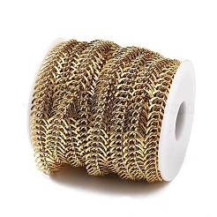 304 Stainless Steel Fishbone Chains&nbsp;STAS-NH0001-03G