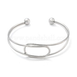 304 Stainless Steel Cuff Bangles&nbsp;BJEW-L682-034P