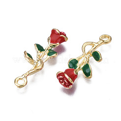Rack Plating Alloy Enamel Pendants&nbsp;ENAM-T011-180