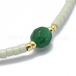 Adjustable Natural Agate Braided Bead Bracelets&nbsp;BJEW-F391-A15