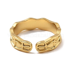 304 Stainless Steel Open Cuff Rings&nbsp;RJEW-Z018-01G