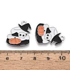 Halloween Theme Alloy and Enamel Pendants&nbsp;ENAM-T021-31E-01P