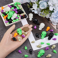 150Pcs 9 Styles Halloween Theme Luminous Plastic Skull Display Decorations&nbsp;KY-SP0001-76