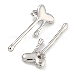 304 Stainless Steel Heart Stud Earrings for Women&nbsp;EJEW-U022-02P