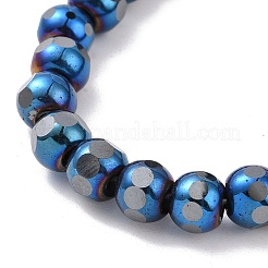 Electroplated Non-magnetic Synthetic Hematite Beads Strands&nbsp;G-G862-02E