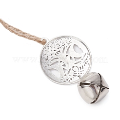 Iron Bell Pendant Decorations&nbsp;HJEW-JM02504-03