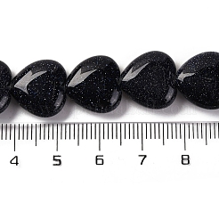 Synthetic Blue Goldstone Beads Strands&nbsp;G-I372-A12-02