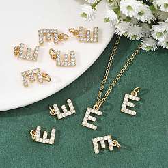 SHEGRACE Brass Micro Pave Clear Cubic Zirconia Pendants&nbsp;XGRQ29248-394G-E