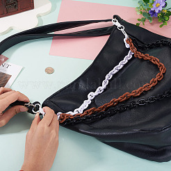 3-Color Acrylic Cable Chain 3 Layer Chain Belts for Pants&nbsp;HJEW-TAC0117