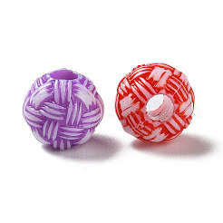 Opaque Acrylic European Beads&nbsp;SACR-P031-05A