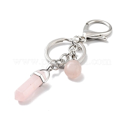 Natural Rose Quartz Keychain&nbsp;KEYC-M022-05H
