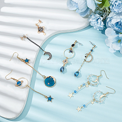 4 Set 4 Style Alloy Dangle Earrings & Stud Earrings&nbsp;EJEW-AN0004-88