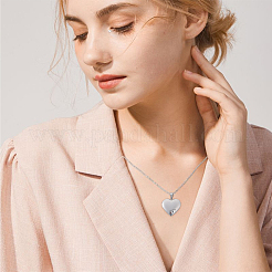 4Pcs 316 Stainless Steel Locket Pendants&nbsp;STAS-BBC0005-07