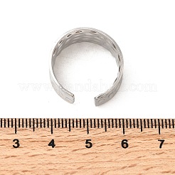 304 Stainless Steel Open Cuff Rings&nbsp;RJEW-H261-21P