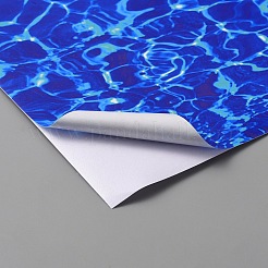 Coated Paper Water Ripple Stickers&nbsp;LS-DIY-WH0399-40A