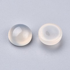 Natural White Agate Cabochons&nbsp;G-P393-R62-10MM