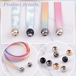 80Pcs 4 Colors Alloy European Beads&nbsp;FIND-PH0017-90