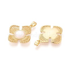 Natural White Shell Pendants&nbsp;KK-N287-06G
