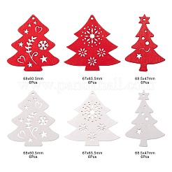 36Pcs 6 Style Poplar Wood Big Pendants&nbsp;WOOD-LS0001-11