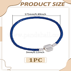 1Pc Cowhide Cord Braided Bracetlets for Men Women&nbsp;BJEW-LP0003-47B