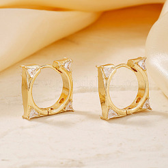 Brass Square Hoop Earrings&nbsp;FS8780